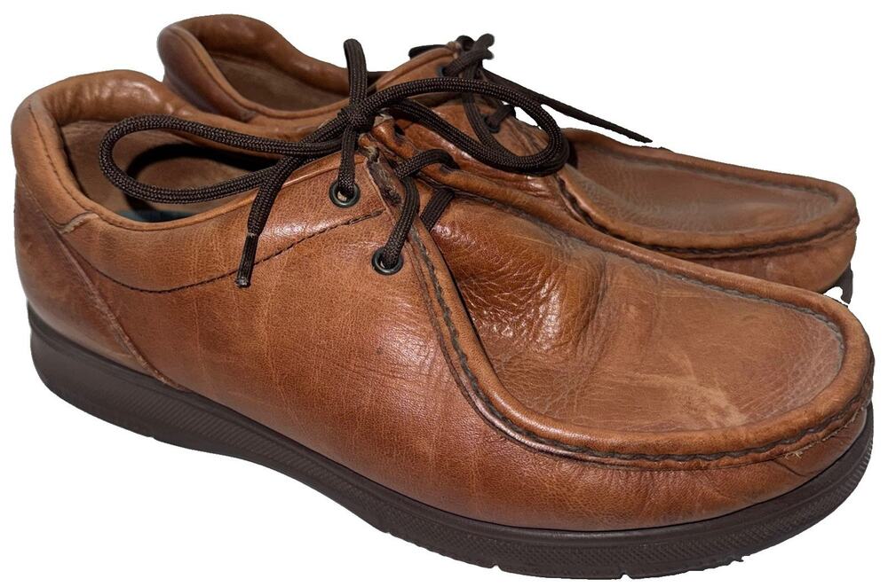 Dexter USA Made Brown Leather Moc Toe Casual Oxford Shoes Men’s 9.5 M